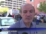 Arabic-Web-'Indignant' protestors fight Spanish evictions