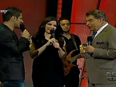 Maite Perroni y Marco Di Maura en Sabado Gigantes