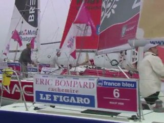 Départ des 47 concurrents de la Solitaire du Figaro