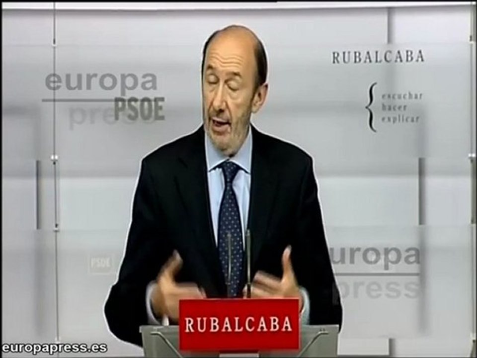 Rubalcaba:"Nunca le he pedido que adelante elecciones"