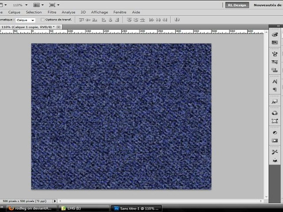 Tuto 4- réalisation d'une texture de jean's ( photoshop )