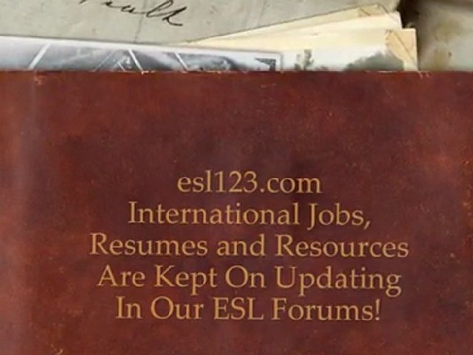 Jobs, Resumes & Resources for English Teaching online; Teaching