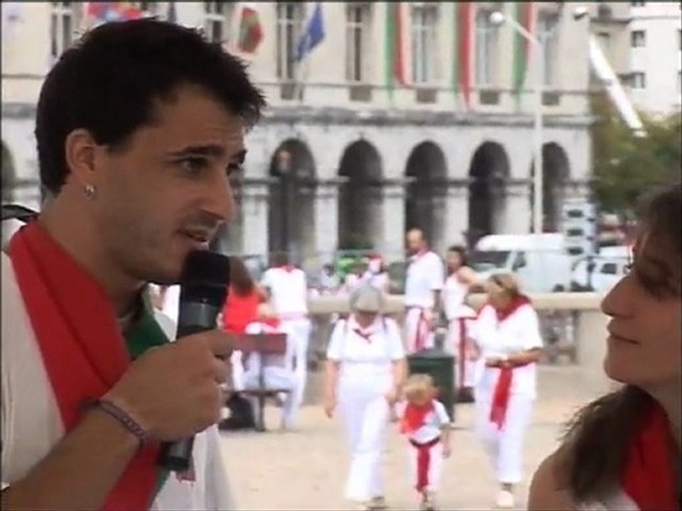 Interview de Virginie Diribarne et Bruno Azcarate - Fêtes de Bayonne 2011
