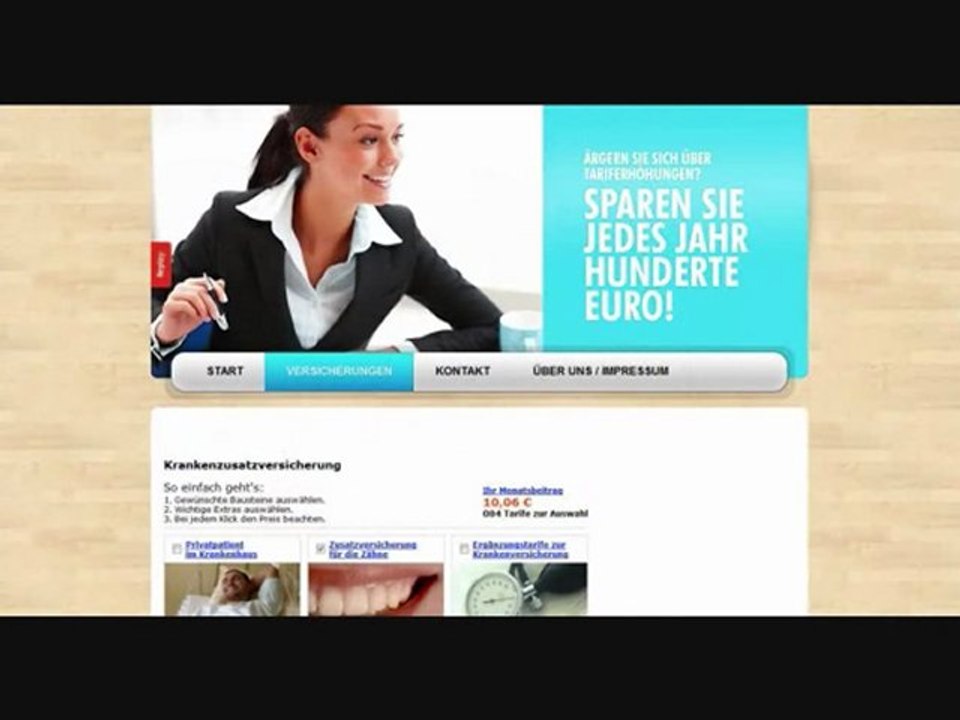 Tariffinder zur krankenzusatz