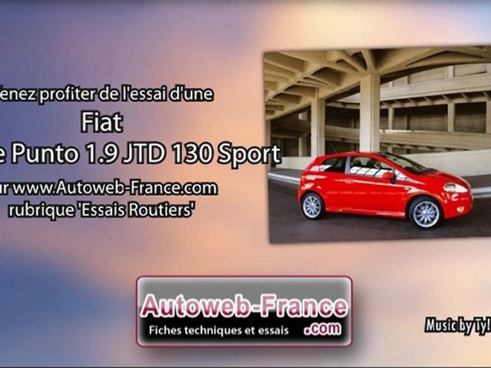 Essai Fiat Grande Punto 1.9 JTD 130 Sport - Autoweb-France