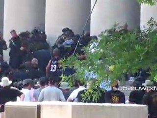 The Dark Knight Rises - "Batman and Bane Fighting at City Hall"