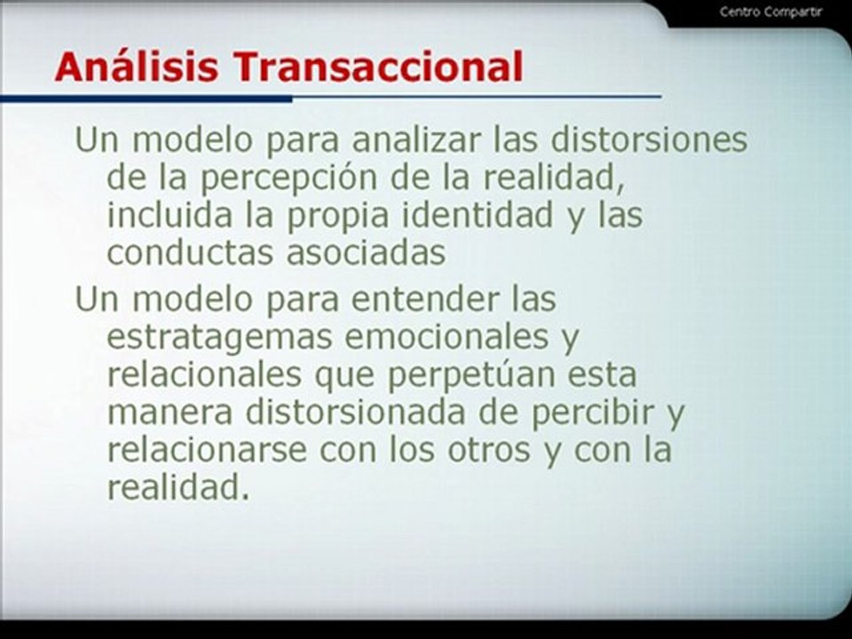 Análisis Transaccional