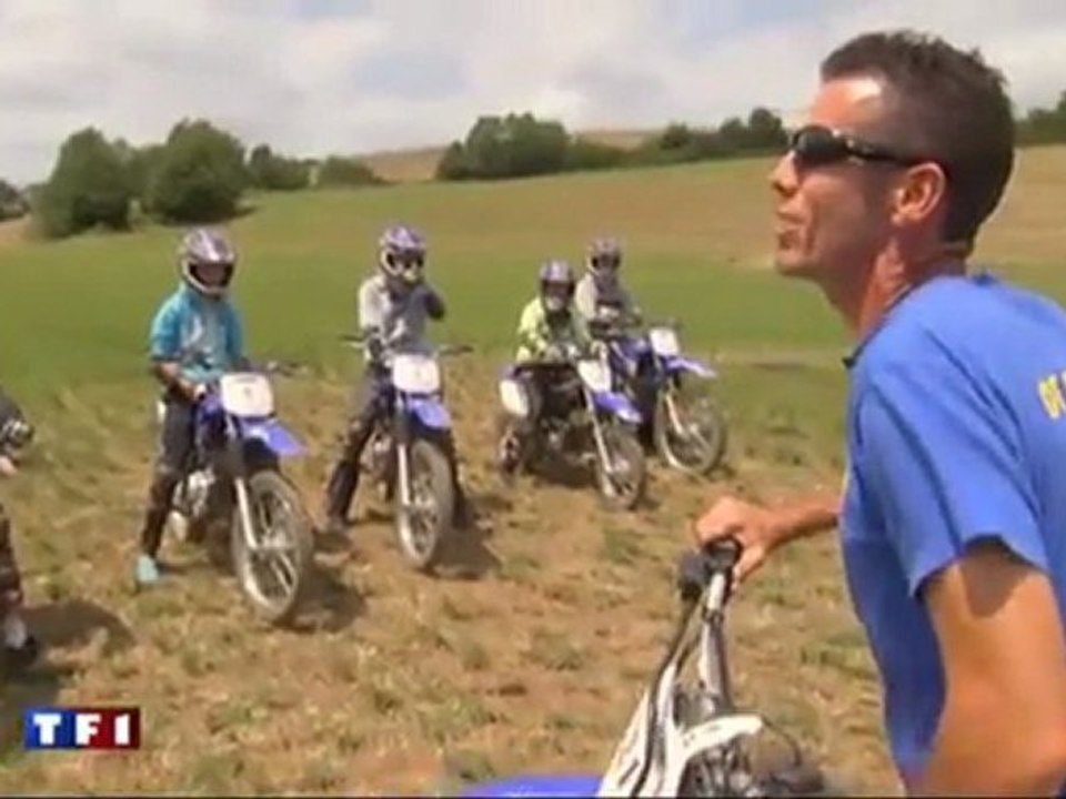 Moto Evolution au journal de 13h - TF1- colonie stage moto