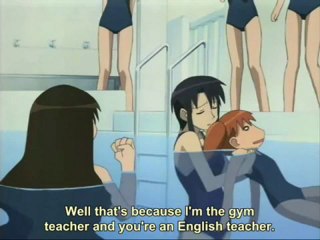 Azumanga Daioh - Yukari and Nyamo FIGHTS!