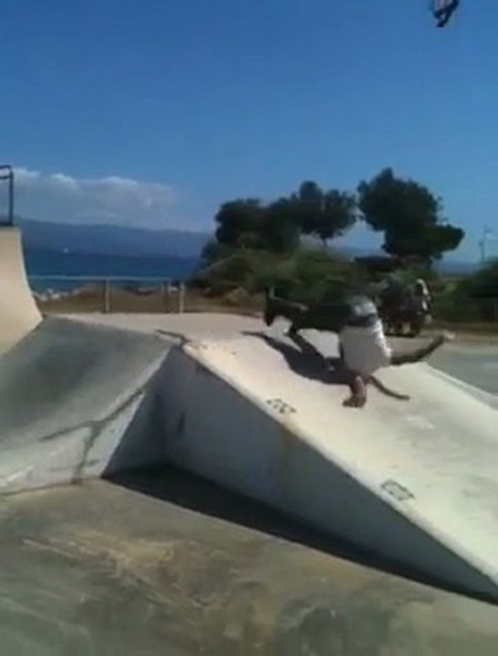 Scooter Backflip fail