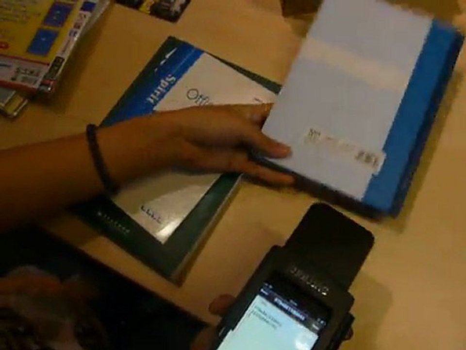 Magical! IPHONE 4 Bluetooth barcode reader SL-MS30