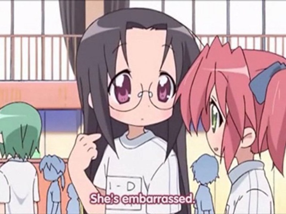 Lucky Star - Hiyori's Dodgeball Ownage/Iwasaki's Depression (English Sub)