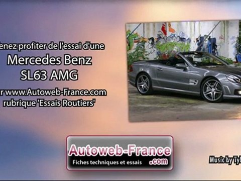 Essai Mercedes Benz SL63 AMG - Autoweb-France