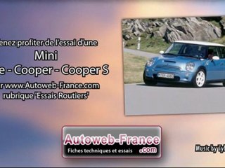 Essai Mini One - Cooper - Cooper S - Autoweb-France
