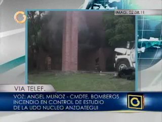 Incendio en UDO