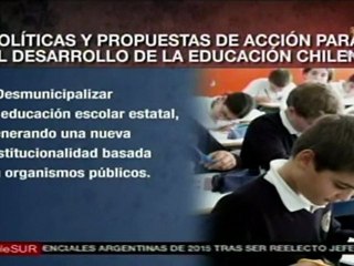 Gobierno chileno ofrece 21 opciones a conflicto educativo
