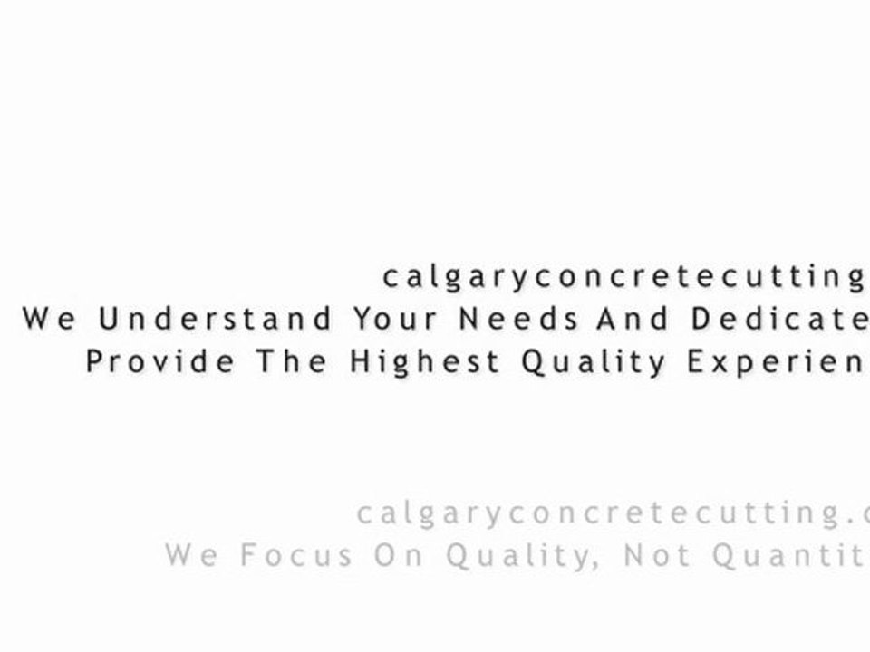 Calgary concrete cutting company, Alberta Canada concrete cutting professionals