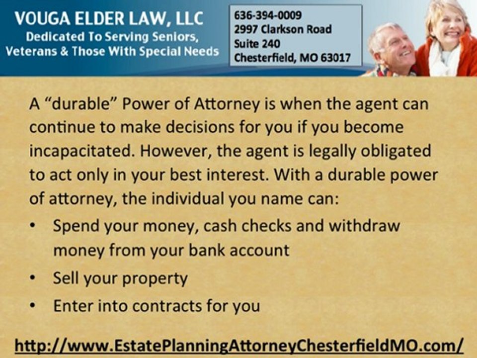 Estate Planning Attorney Chesterfield MO - Power of Attorney
