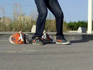 boardslide to manual shovit out