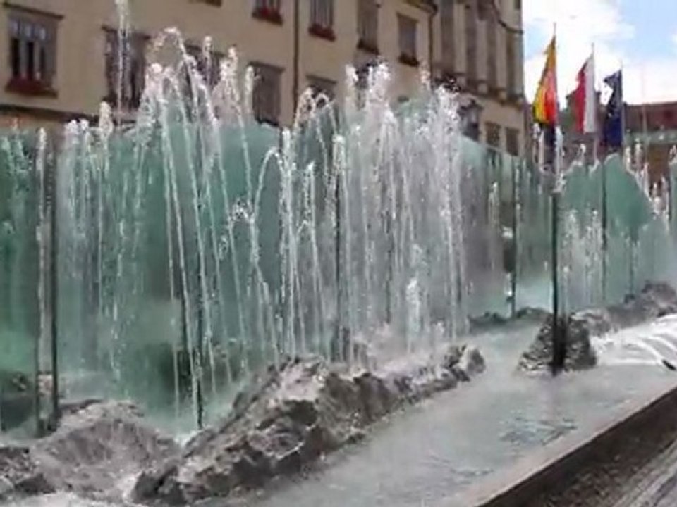 Wroclaw (Breslau) fontaine sur le Rynek du centre ville en Pologne