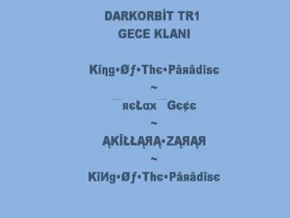 DARKORBİT TR1 GECE KLANI - CAN SIKINTISI