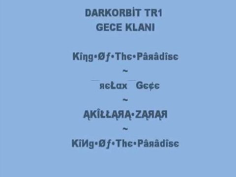 DARKORBİT TR1 GECE KLANI - CAN SIKINTISI