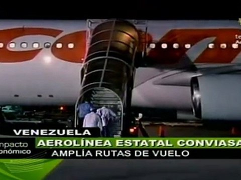 Aerolínea estatal CONVIASA amplía sus rutas de vuelo