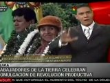 En el día del campesino, Morales promulga ley para el secto