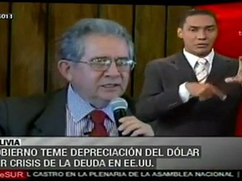 Bolivia analiza cambiar sus reservas ante crisis de EE.UU.
