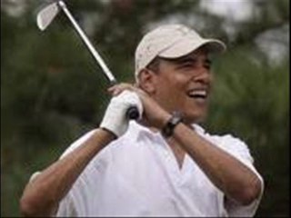 Professional golfer Barack Obama seeks new record.