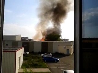 Feu de déchets au Mans (1/08/2011)