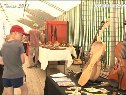 Hautes Terres 2011 exposition et lâcher d'artistes par couleur cantal tv