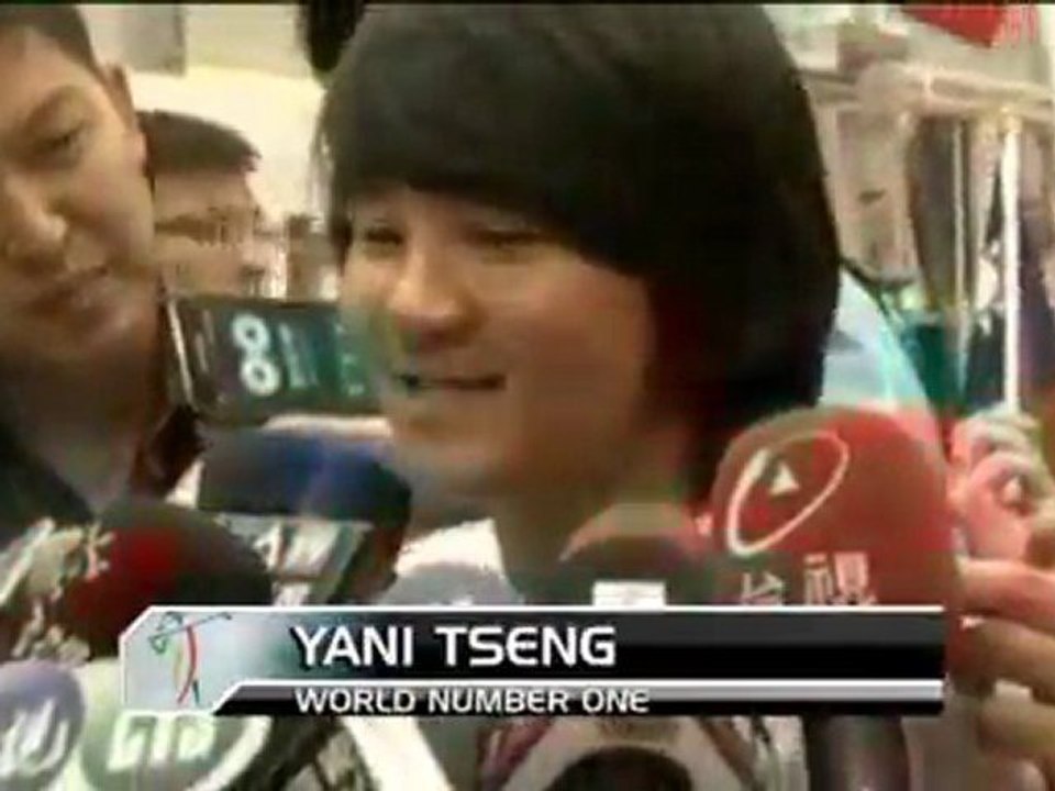 Tseng in Taiwan gelandet