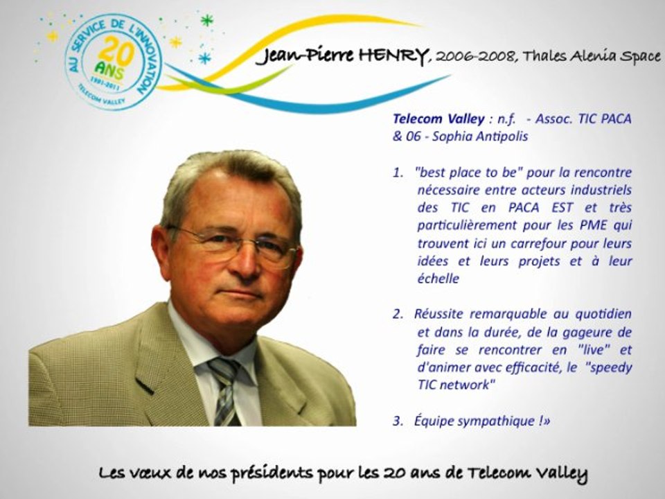Les voeux des présidents de Telecom Valley pour les 20 ans de l'association