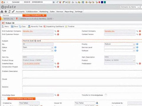 Processus CRM - tickets incidents ticketing