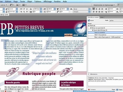 Adobe InDesign CS5 : La gestion de polices