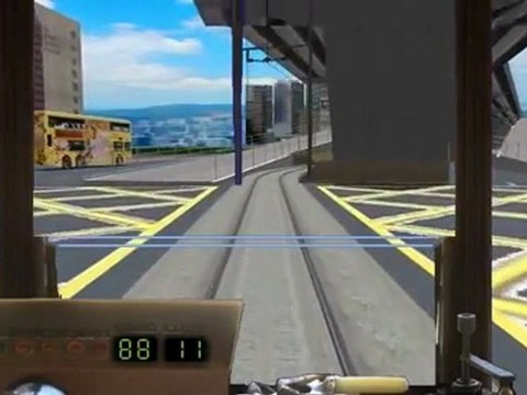 OpenBVE - 香港電車 Hong Kong Tramways（跑馬地電車站 - 堅拿道天橋）_(360p)