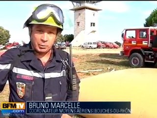 Démonstration d’hélicos contre les feux de forêt