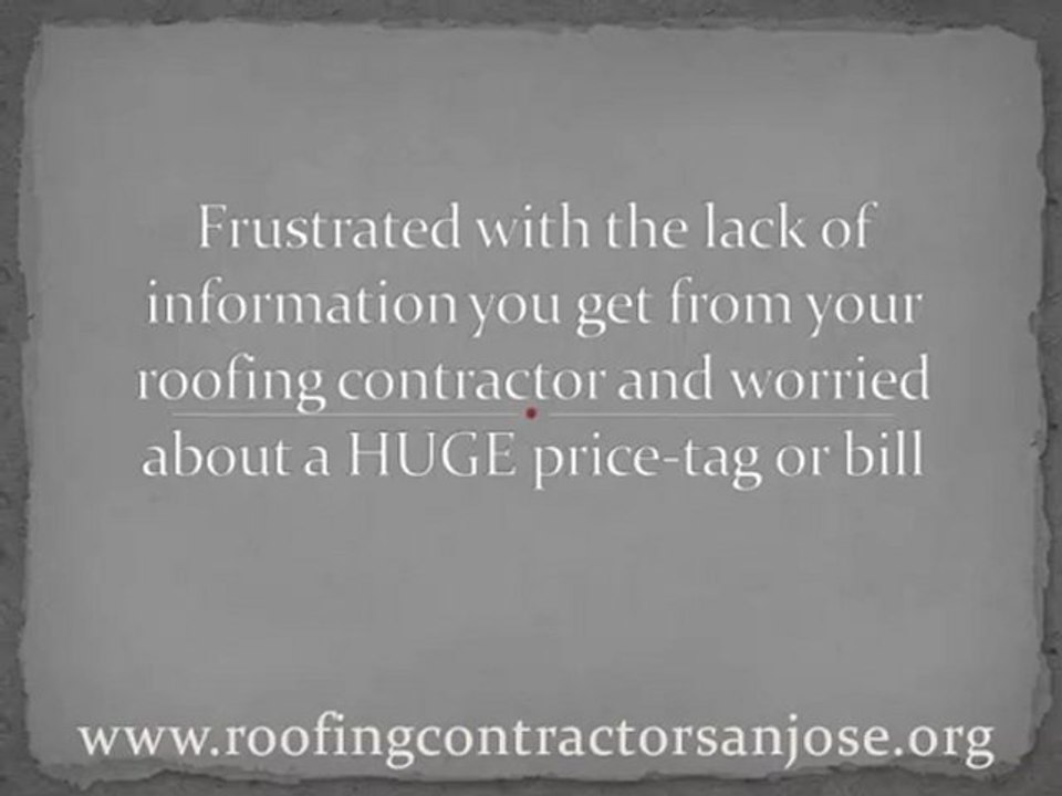 roofing contractor san jose
