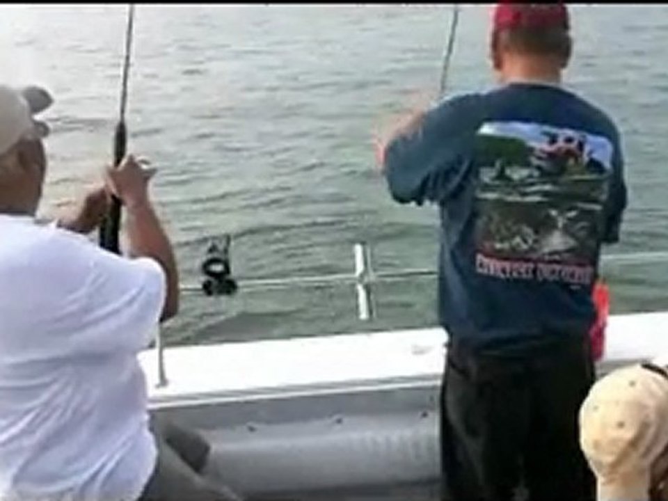 Charter Captain's on their day off perch fishing Lake Erie