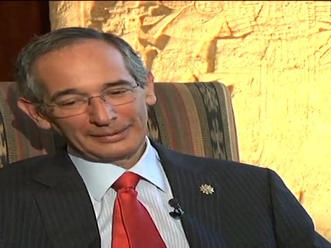 Guatemalan leader speaks on drugs, corruption, poverty