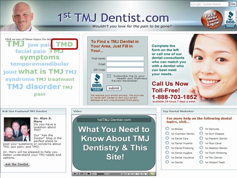 Find a TMJ Dentist for TMJ Disorder