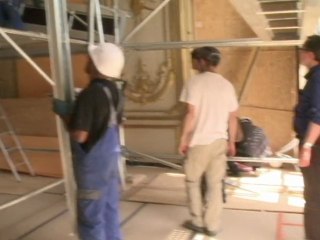 Le palais de l'Elysée, un vaste chantier en plein coeur de l'été