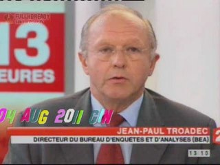 AF447 Le Bea se defend face aux critiques [NWS] FR02 040811