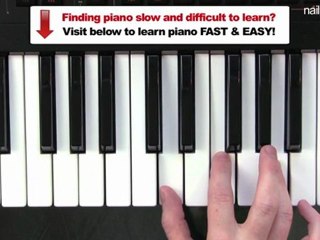 Easy Beginners Piano Lesson - How To Play D Minor Chord ...