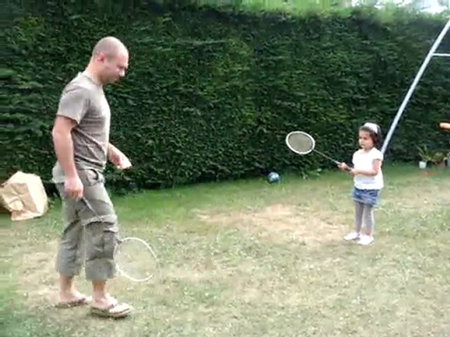 badminton avec tonton