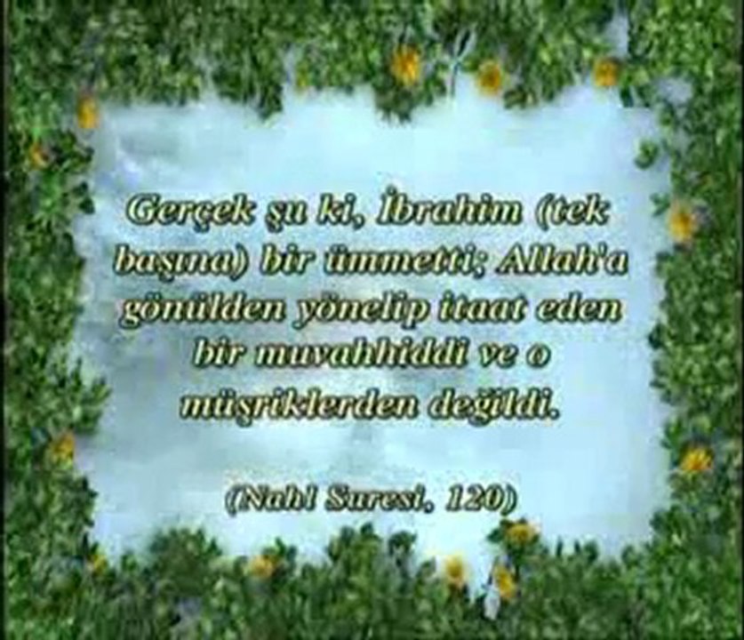 Hz. İbrahim'in güzel ahlakı