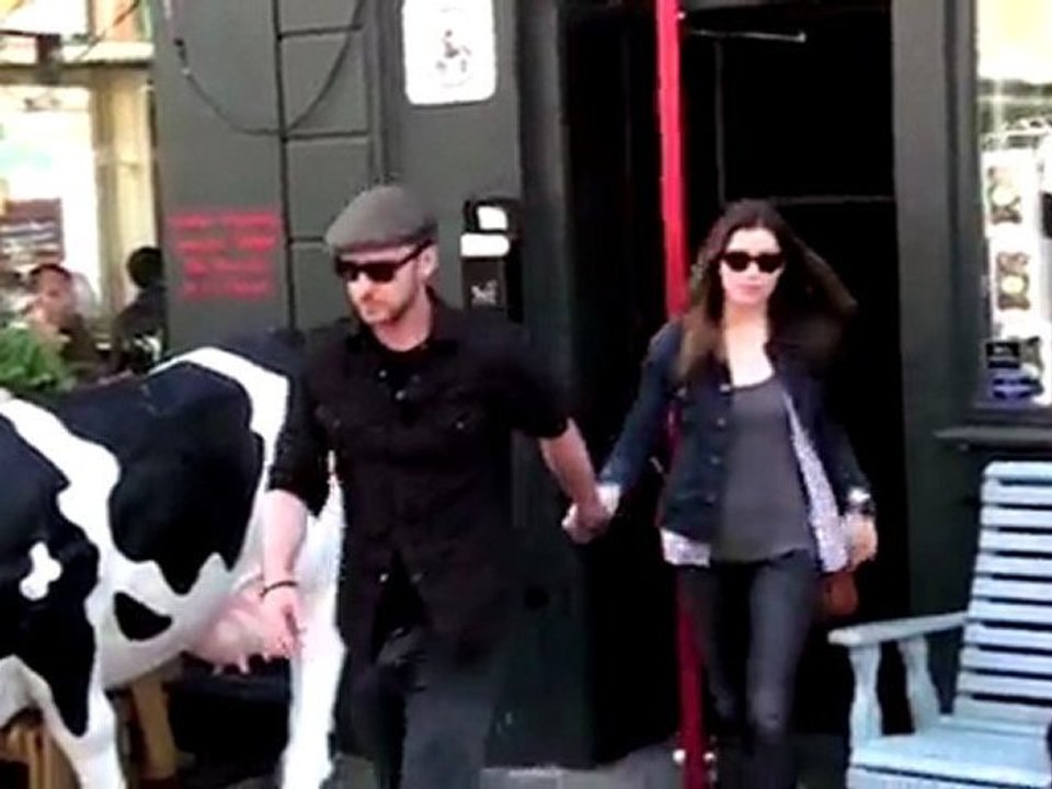 Exklusiv:  Justin Timberlake und Mila Kunis ganz vertraut