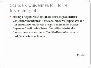 Edmonton Mortgage - Alberta Home Inspector Rules 2011