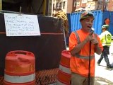 New York City Construction Worker Sings Frank Sinatra
